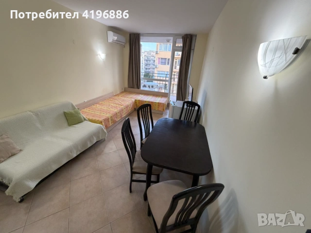 Минимална Такса! Битов Ток! Уютен Едностаен Апартамент в к.к. Слънчев Бряг - Запад, снимка 4 - Апартаменти - 46874368