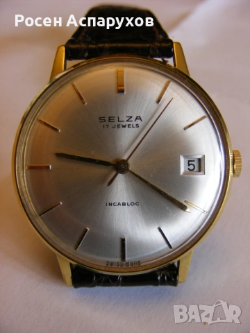 Прекрасен Selza 17 Jewels Incabloc Swiss Made