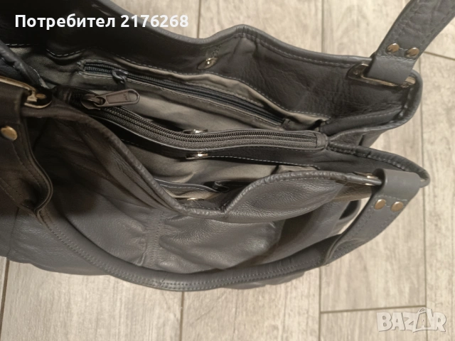 Дамска чанта естествена кожа, снимка 4 - Чанти - 54654289