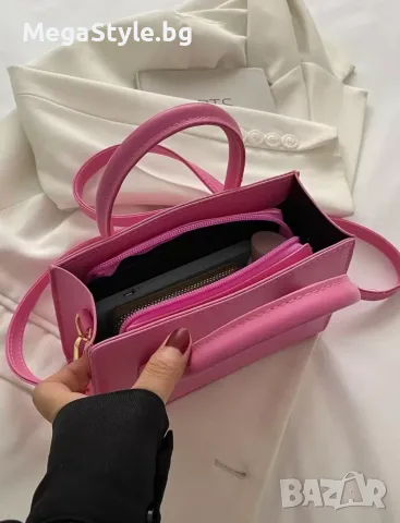 Дамска чанта Hot Pink – минималистичен дизайн, снимка 5 - Чанти - 55297044