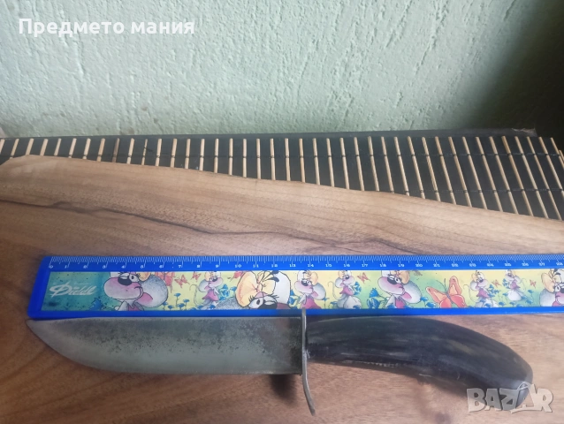 Ръчно изработен нож с дръжка от биволски рог, снимка 2 - Ножове - 55223804