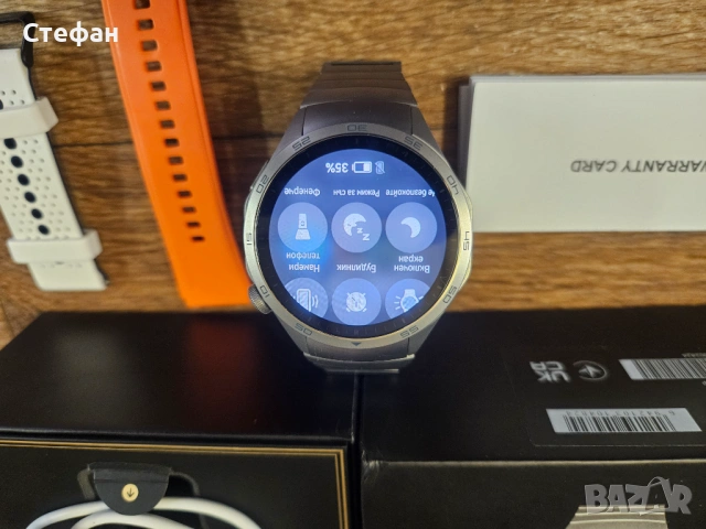 Смарт часовник Smart Watch HUAWEI WATCH GT 4 (46mm) Silver Steel – Чисто нов, Пълен комплект, снимка 5 - Смарт часовници - 54065772