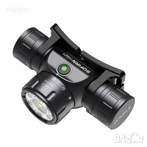 Фар за глава Sofirn HS21, 2200 lm, 10 LED, черен, размери 35,7x45,75x86,5 мм, снимка 2 - Други инструменти - 54401924