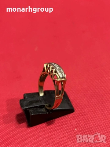 Златен пръстен 14К, снимка 3 - Пръстени - 54273063