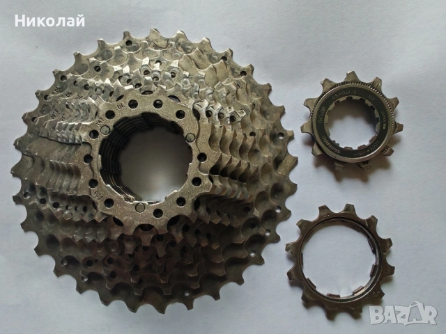 Венец касета Shimano 105 CS-HG62-10s + верига, снимка 2 - Части за велосипеди - 54463803