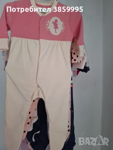 Лот от 7 бр.ромпъри и жилетка с ританка ,нови с етикет,Rach, снимка 5 - Бебешки гащеризони - 54177543