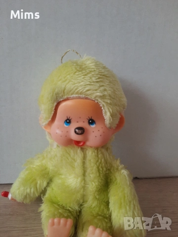 Vintage Monchhichi Dolls Sekiguchi 1980s - Classic & Rare Green Model and 2 classic, снимка 3 - Антикварни и старинни предмети - 54727699
