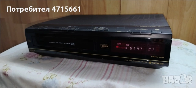 Hitachi VHS видео рекордер made in Japan работещ отлично, снимка 5 - Плейъри, домашно кино, прожектори - 54585945