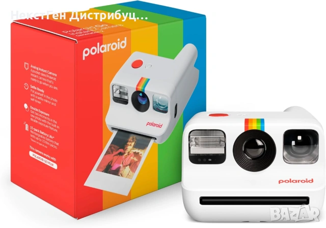 Polaroid Go Gen 2 White Моментален Фотоапарат | Нов | 24 Месеца Гаранция