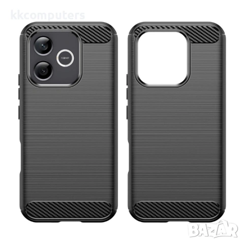 Карбонов TPU Калъф за Honor 600 Lite 5G - Четкана текстура, Антиотпечатък, 3 цвята, снимка 4 - Калъфи, кейсове - 54250151
