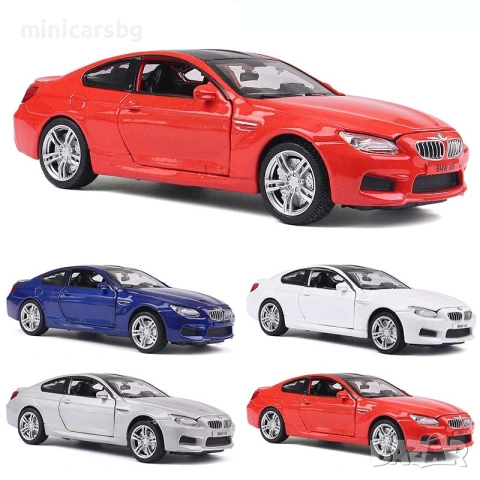 Метални колички: BMW M6 Coupe (F13) БМВ 1:32 метален макет, снимка 7 - Колекции - 34232846