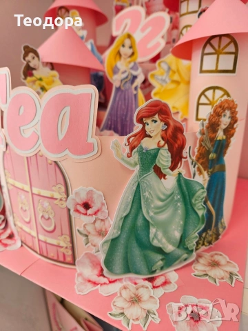 Картонена торта Дисни принцеси, снимка 3 - Други - 54295325