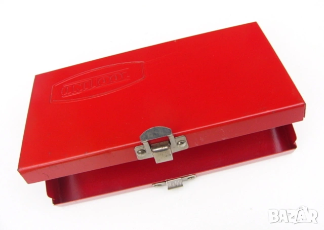 Оригинал UNITOOL Метална КУТИЯ 197x115x32мм Куфарче Органайзер Контейнер за Инструменти и др. БАРТЕР, снимка 2 - Куфари с инструменти - 52013933