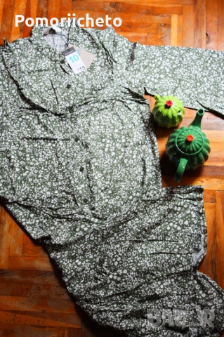 Нова макси рокля с етикет, интересен модел, вискоза, Primark, снимка 6 - Рокли - 54127381