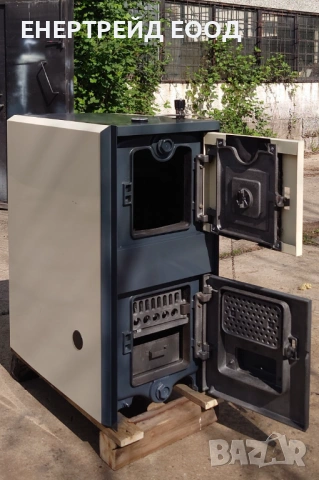 Чугунен котел на твърдо гориво Де Дитрих/De Dietrich 40 kW , снимка 3 - Отоплителни печки - 53974325