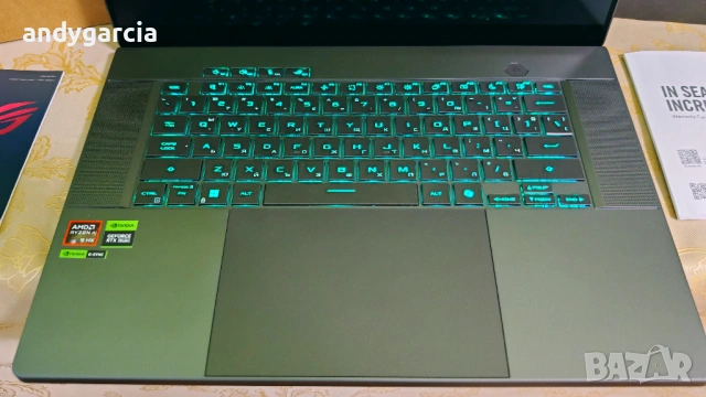 16 Nebula OLED/NVIDIA GeForce RTX 4070/AMD Ryzen AI 9 HX 370/32 GB LPDDR5X/1TB NVMe SSD/ASUS ROG G16, снимка 12 - Лаптопи за игри - 54896296