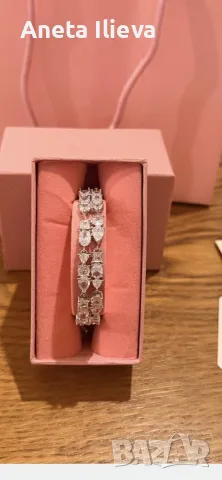 Swarovski mesmera двойна гривна Сваровски , снимка 2 - Гривни - 55500037