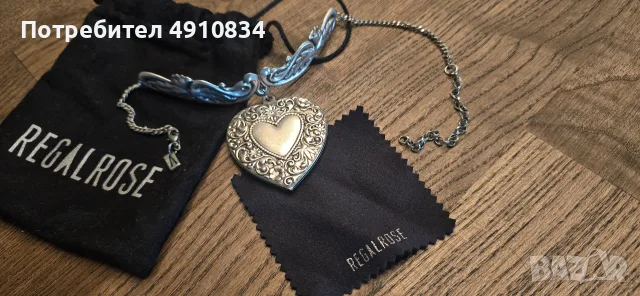 Оригинално Колие на марка Regalrose тип сребърен чокър, снимка 2 - Колиета, медальони, синджири - 55583393