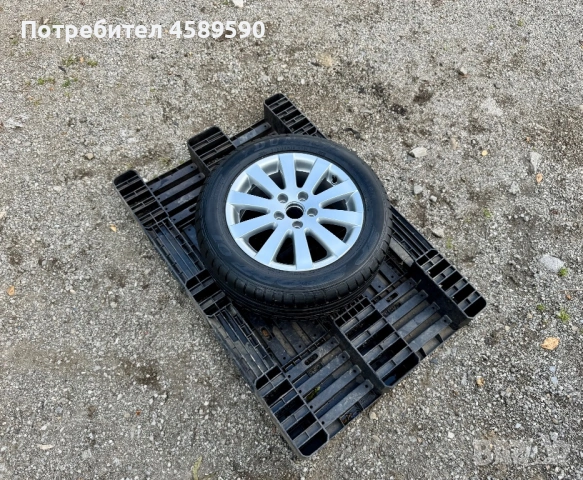 ЧИСТО НОВА Резервна гума+Алуминиева джанта BORBET 16цола 5x112 заVw,Audi,Skoda,Seat, снимка 3 - Гуми и джанти - 54772949