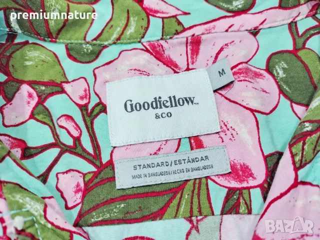 Goodfellow & Co Tropical / M / мъжка лятна риза с къси ръкави, снимка 5 - Ризи - 55599421