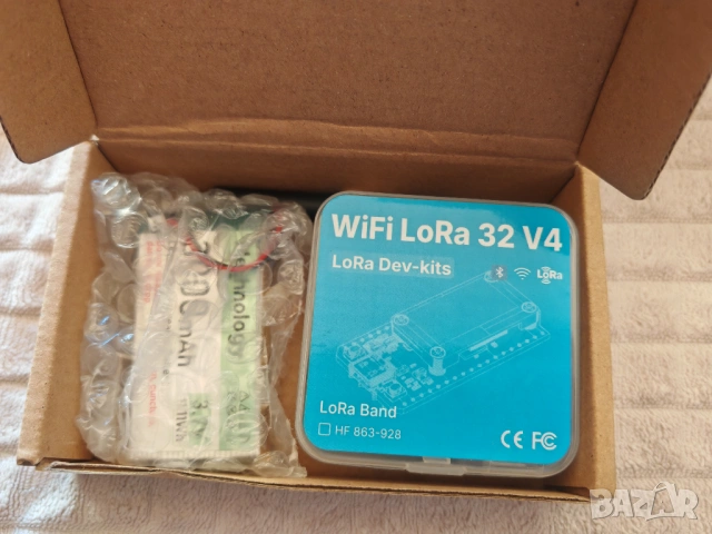 Heltec WiFi LoRa 32 V4 Meshtastic Node – ESP32 LoRa Dev Kit с OLED, антена и 3000mAh батерия