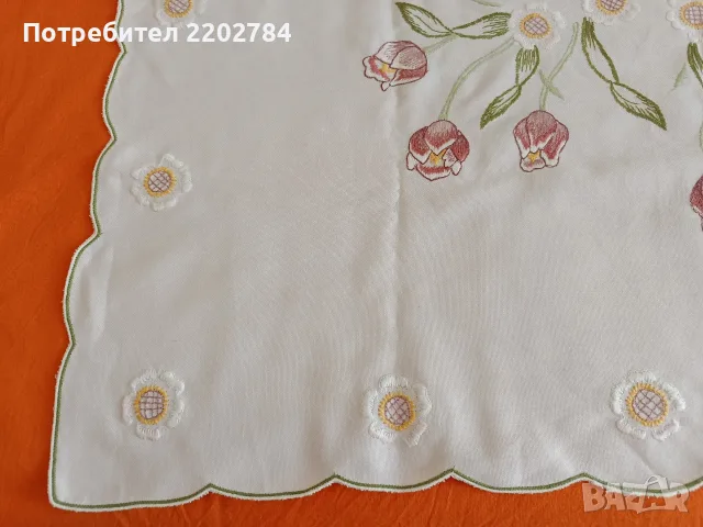 Битови, бродирани карета за маса , снимка 12 - Покривки за маси - 55639533