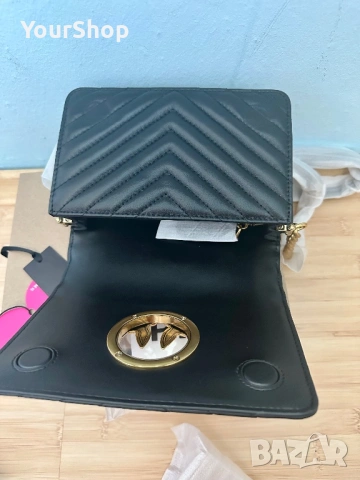 Чисто нови чанта и колан Pinko в черен цвят, снимка 6 - Чанти - 54049140