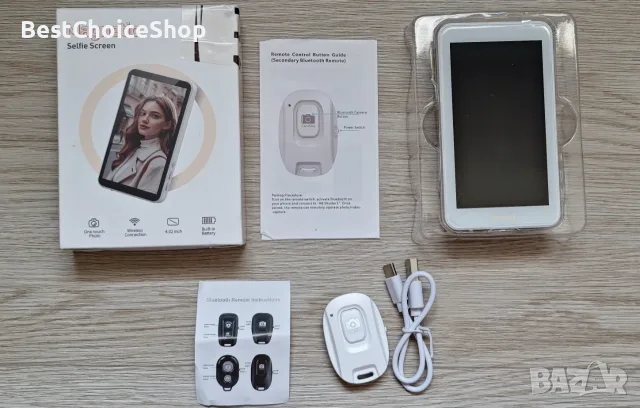 Магнитен Selfie Screen KOBEI 4.02" – Безжичен дисплей за смартфон. Перфектни селфита