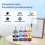 Комплект мастила съвместими с Epson 102 – 5 броя за EcoTank принтери – Black, Cyan, Magenta, Yellow, снимка 2