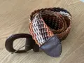 Нов плетен колан, изработен от еко кожа., снимка 2