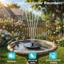 AMZtime 1.4W Соларен фонтан за вана за птици с 4 фиксирани пръта, Соларна помпа за фонтан , снимка 3
