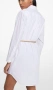 Бяла рокля тип риза памучна материя CELLBES , снимка 4