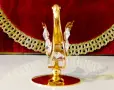 Позлатена фигура Лебед с австрийски кристал. , снимка 2