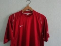 Nike Fit оригинална ретро фланелка червена тениска Найк размер мъжки L vintage , снимка 3