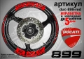 Ducati 899 кантове + надписи за джанти , снимка 4