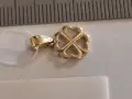 Златна виуслка Детелина 0,70гр., снимка 2