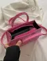 Дамска чанта Hot Pink – минималистичен дизайн, снимка 5