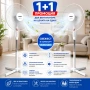 Промо 1+1 Стоящ вентилатор Perfect FM-3211 16" 40W – 2 вентилатора на цената на 1 | 3 скорости и рег, снимка 1