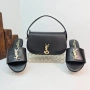 Yves Saint Laurent Дамски Чехли + Чанта Различни Цветове YSL, снимка 5