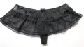 C&A Lingerie черна ефирна тюлена мини пола с вградени прашки, снимка 3