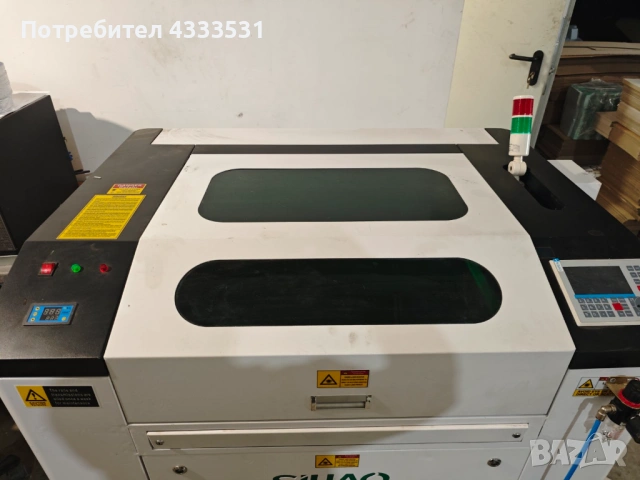 нов лазер CO2 – 100W, 700х500 , снимка 5 - Други машини и части - 54025366