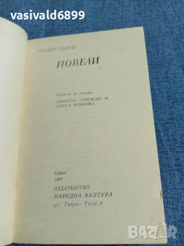 Теодор Щорм - новели , снимка 4 - Художествена литература - 54905600