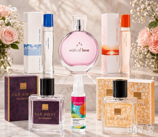 AVON - комплект от 5 -  Far Away, Wish of Love, Summer White+подарък