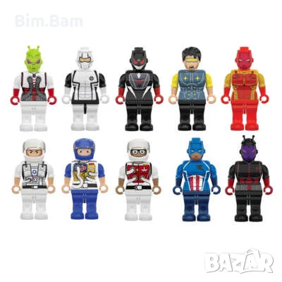 Комплект мини фигурки Block Tech Figure Series Mini Figure / 10 броя, снимка 2 - Фигурки - 55408401