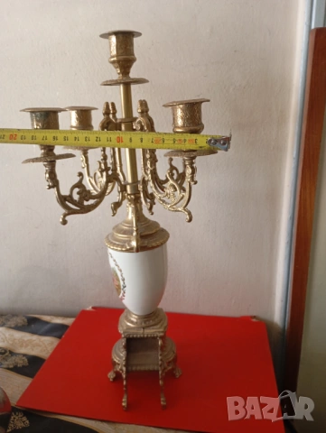 Бароков свещник, снимка 4 - Други ценни предмети - 54177586