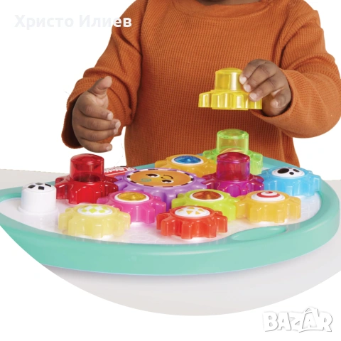 Детска музикална играчка Playschool Завърти колелата Играчка със зъбни колела Hasbro , снимка 3 - Образователни игри - 55143368