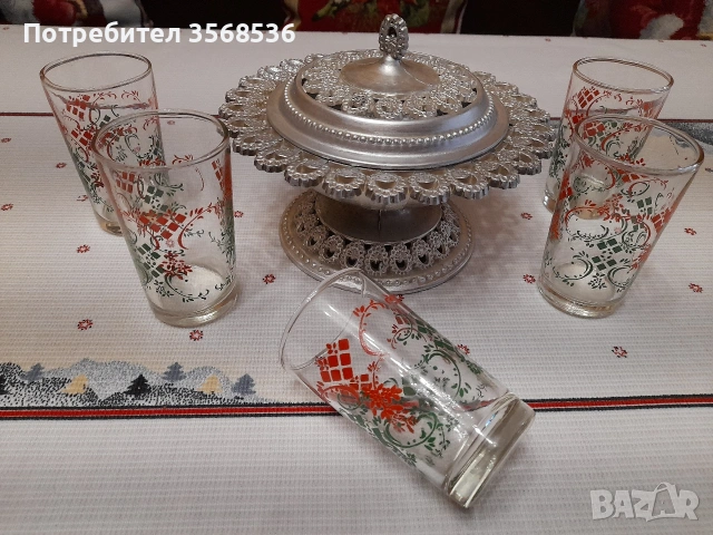 Всичко от бяло и цветно стъкло, снимка 14 - Чаши - 55191702