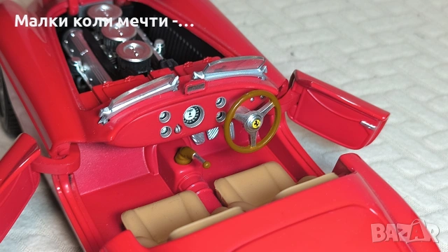 Метална кола Ферари 166MM - 1948 г., мащаб 1:18 , снимка 5 - Колекции - 54973829