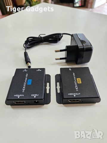 HDMI Extender EX701 по LAN кабел Cat5e/Cat6 – 1080P@60Hz, TX + RX комплект, снимка 6 - Други - 54885191