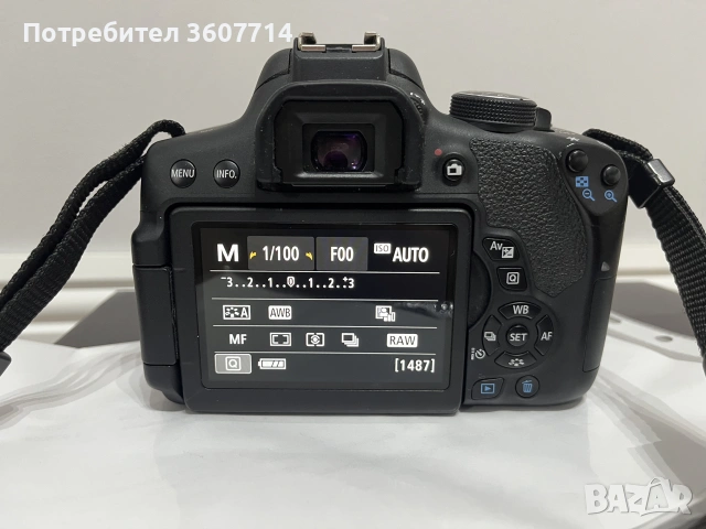 Canon EOS 750D - Топ състояние, снимка 6 - Фотоапарати - 55253640